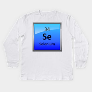 Selenium Element Symbol - Periodic Table Kids Long Sleeve T-Shirt